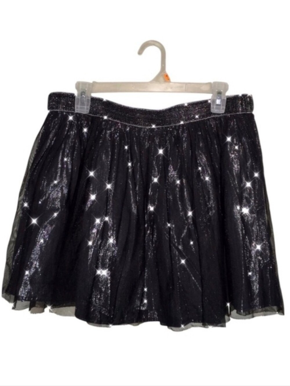 Gorgeous Metallic Black Sparkly Stretchy Skirt ✨